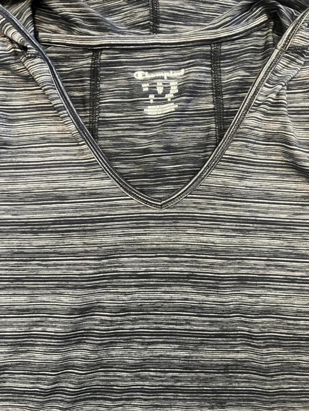 Champion Women's Black & Gray Space-Dye Hooded Pullover - Picture 8 of 9